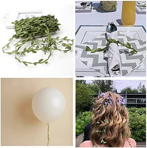 66 Ft Artificial Vines Green Leaf Garland Wreath Accessory