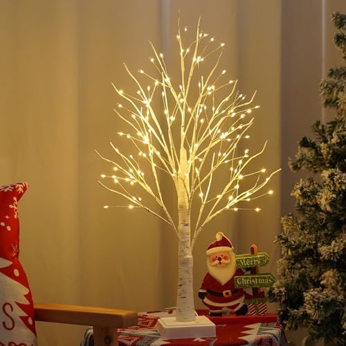 144 LED Birch Tree Lamp with Timer and USB Power