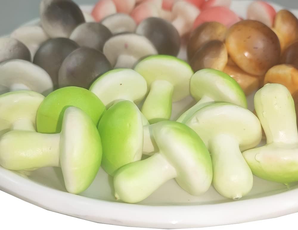 Mini Artificial Mushroom Decoration 40 PCS Set
