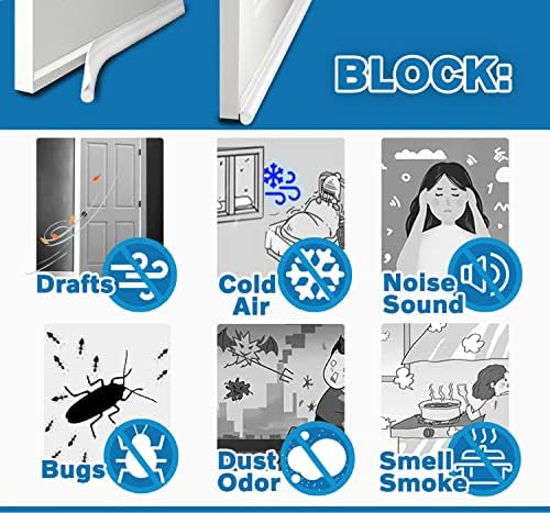 MAXTID 36 Inch White Door Draft Stopper