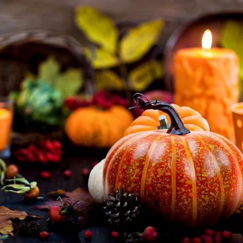 Gresorth 14cm Fake Yellow Pumpkin Artificial Decor