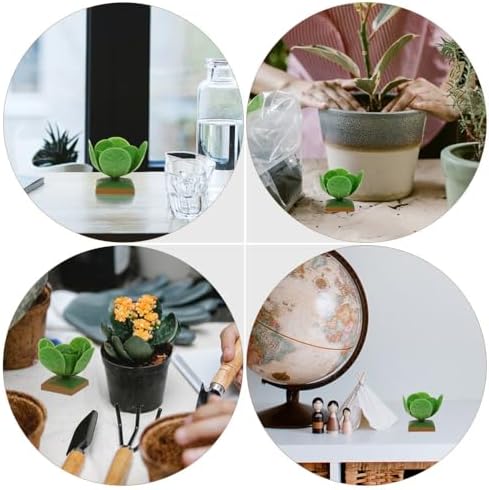 Fomiyes Simulated Cabbage Ornaments 6Pcs Artificial Plastic Green Cabbage Decor