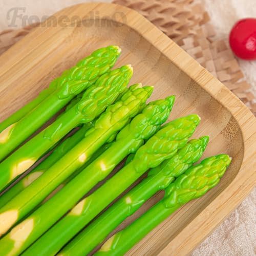 Framendino 12 Pack Artificial Asparagus Realistic Display Props