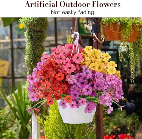 20 Bundle Artificial Flowers for Garden Decor