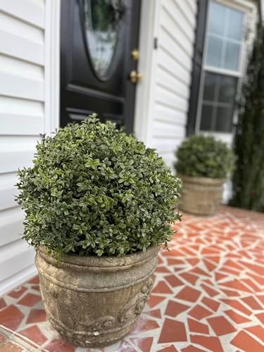 24 Inch Boxwood Ball Artificial Topiary Potted Plant