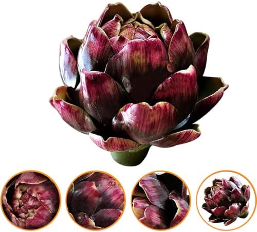 WESAPPINC 3Pcs Large Green Artificial Artichokes Decor