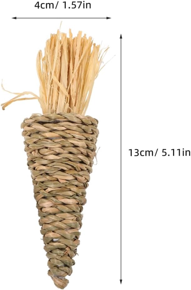 Zerodeko 8pcs Easter Woven Carrot Hanging Ornaments