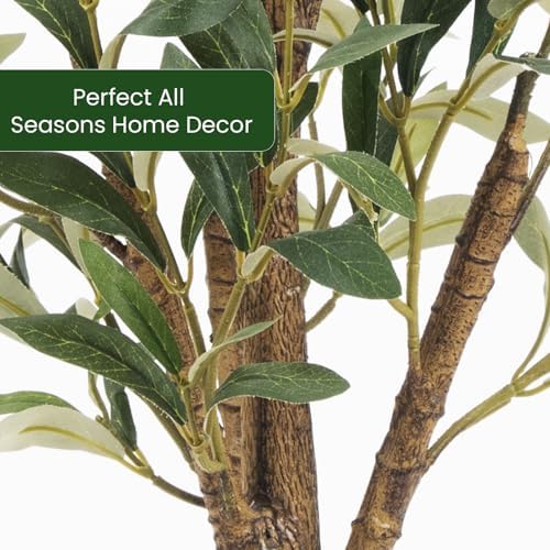 Faux Olive Tree 6FT Artificial Indoor Plant with Fruit