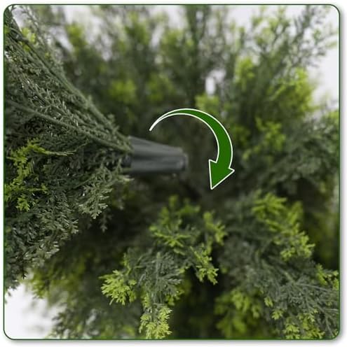 ENGREEN Artificial Cedar Topiary Trees 4FT Tall 2 Set