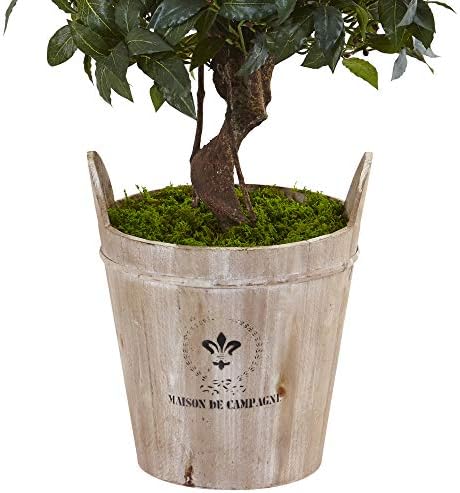 Nearly Natural 45ft Sweet Bay Double Topiary Artificial Tree