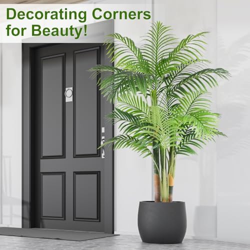 5ft Triple Golden Cane Palm Artificial Tree in Pot