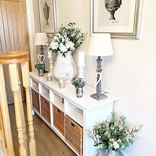 Beferr 6Pcs Artificial Eucalyptus Stems for Vase Decorations