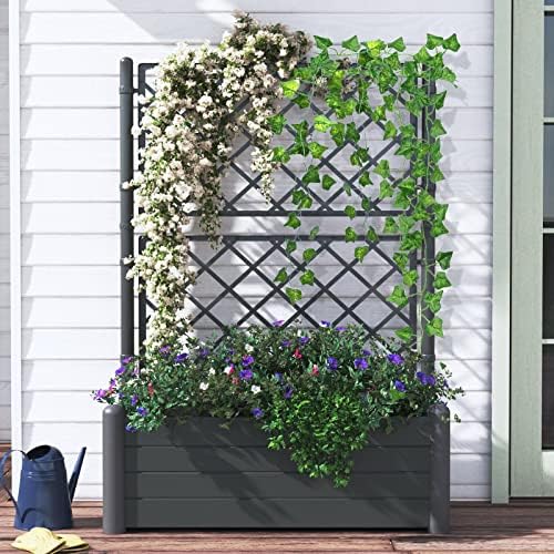 CQURE 14 Pack Artificial Ivy Garland 98 Ft UV Resistant Leaves