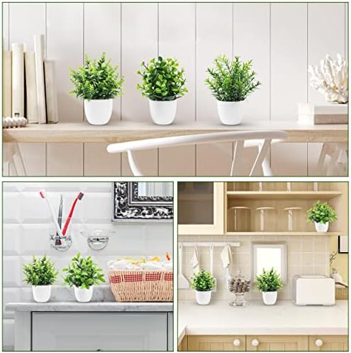 Der Rose 4 Pack Small Fake Plants Indoor Decor