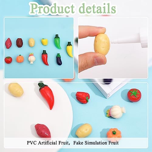 CHGCRAFT 24 Piece Mini Artificial Vegetables Decor Set