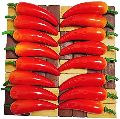 Lifelike Artificial Chili Pepper Decor 45 Pcs