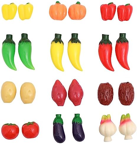 CHGCRAFT 24 Piece Mini Artificial Vegetables Decor Set