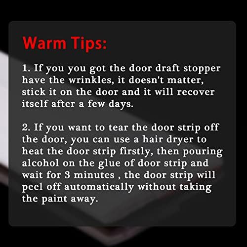 Suptikes 2 Pack Door Draft Stopper 18 W x 37 L