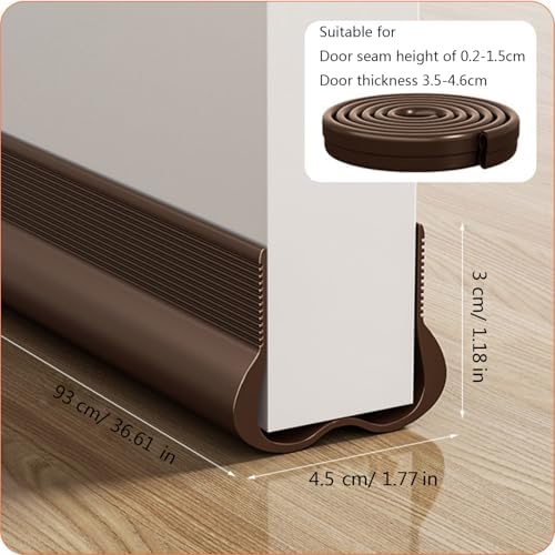 Soundproof Door Draft Stoppers PVC Seal Strips Noise Reduction Insulation