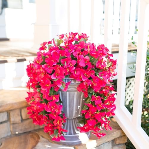 INSPRING Artificial Bougainvillea Flowers 2PCS UV Resistant Decor