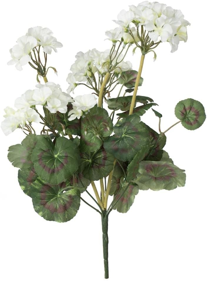 Vickerman White Geranium Bush 4 Pack