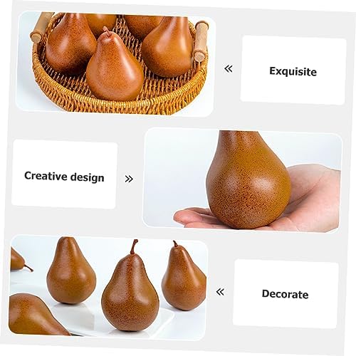 DECHOUS Artificial Pear Models 2Pcs Realistic Decorations