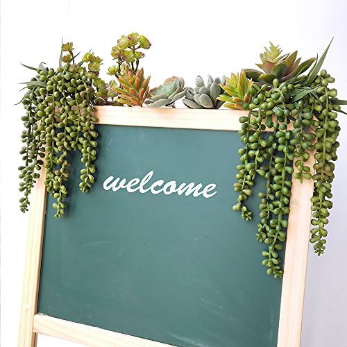 Supla 4 pcs Artificial Hanging Succulent Greenery Sprays