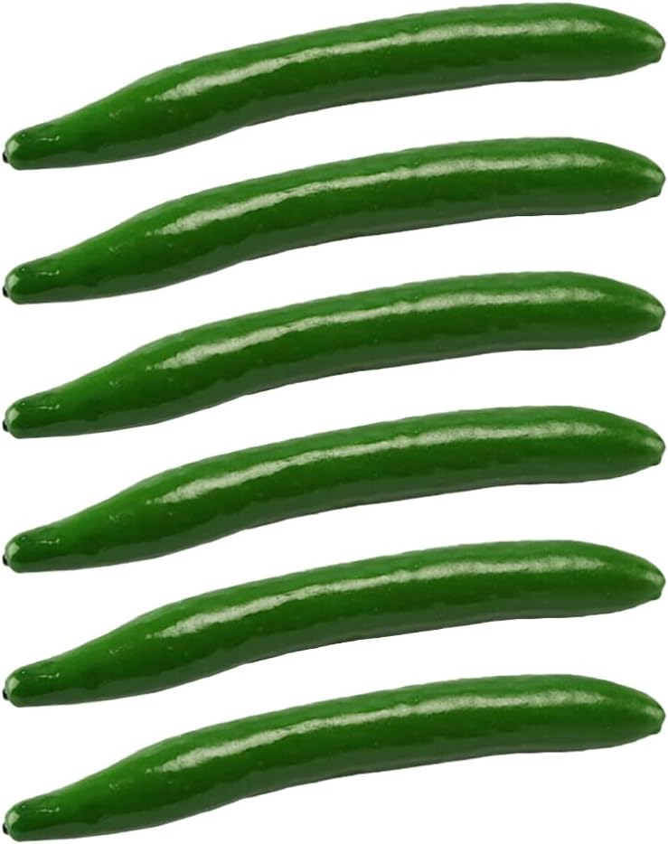 Zerodeko 6 pcs Artificial Cucumber Foam Decor