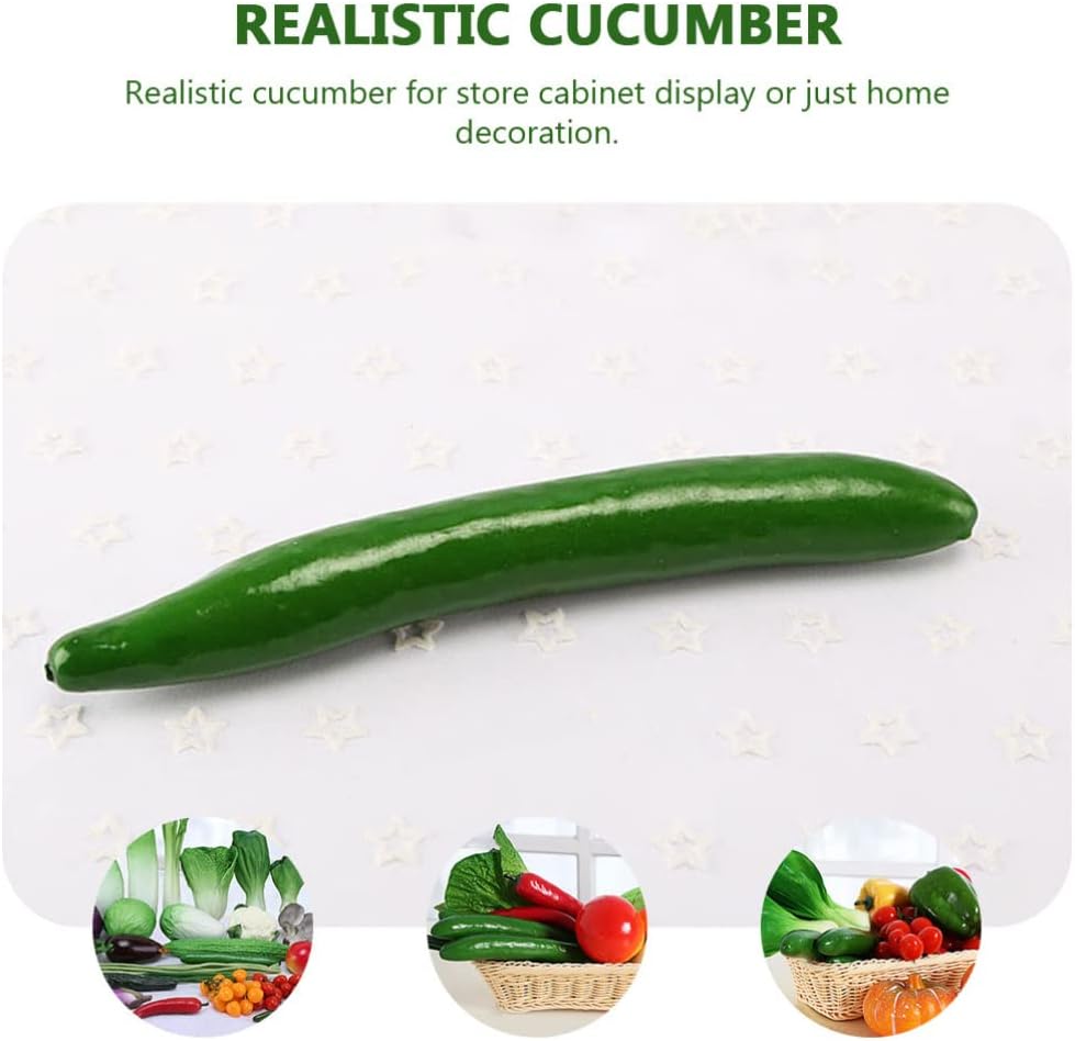 Zerodeko 6 pcs Artificial Cucumber Foam Decor