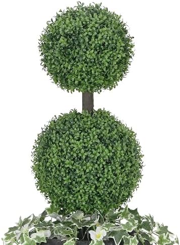 Puleo International 48 Inch Boxwood Artificial Topiary Tree