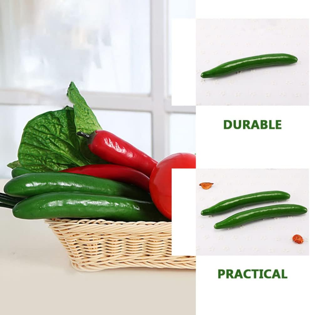Zerodeko 6 pcs Artificial Cucumber Foam Decor