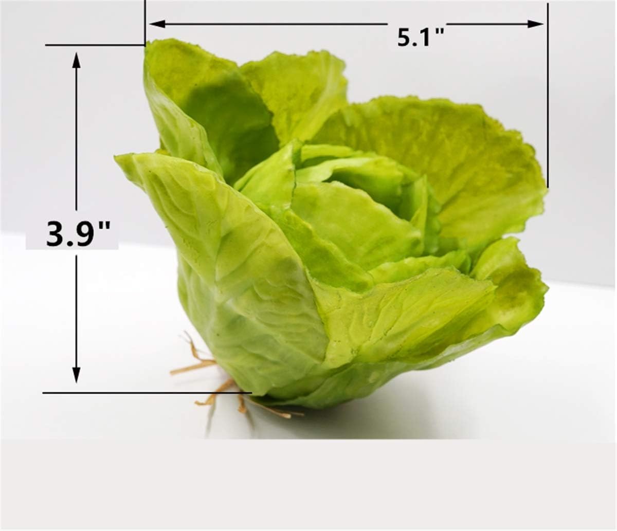 Zzooi Artificial Full Blown Cabbage Ball 1PCS