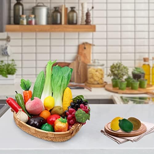 Woration 18pcs Artificial Fruit Vegetable Decoration Set