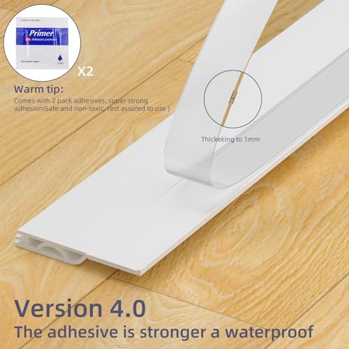 White Door Draft Stopper with 39 Length