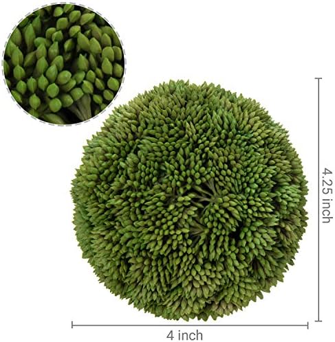 MyGift 4 Inch Artificial Topiary Set of 2