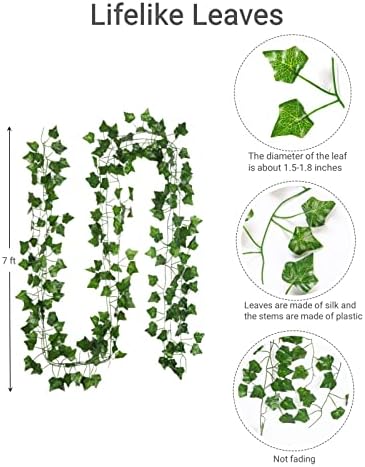 Artkaike Artificial Ivy Vines 168FT 24PCS Decor Garlands