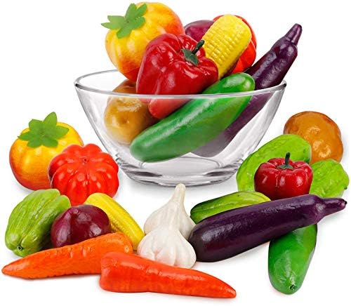 Realistic Artificial Vegetables Decor Set 10pcs Mushroom