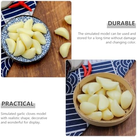 IMIKEYA Artificial Garlic Cloves Decor Set