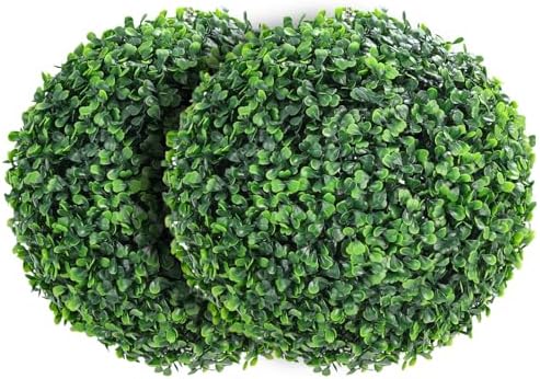 GarveeHome Artificial Topiary Balls 2 Pcs Outdoor Decor