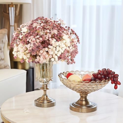 NT NIETING Artificial Baby Breath Flowers 10Pcs Pink Wedding Decoration