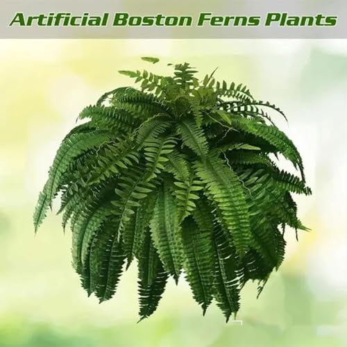 UV Resistant Artificial Boston Ferns 38 Leaves