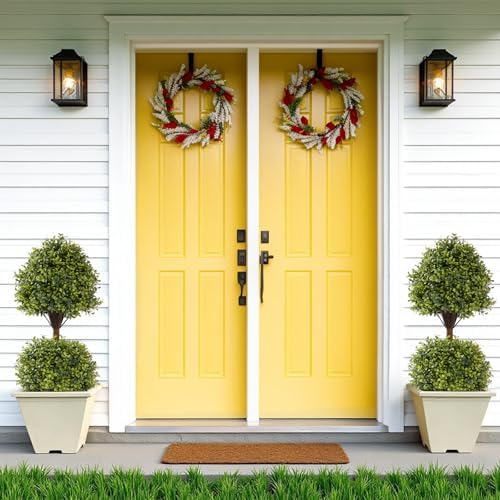 THE BLOOM TIMES Artificial Boxwood Topiary Set of 2