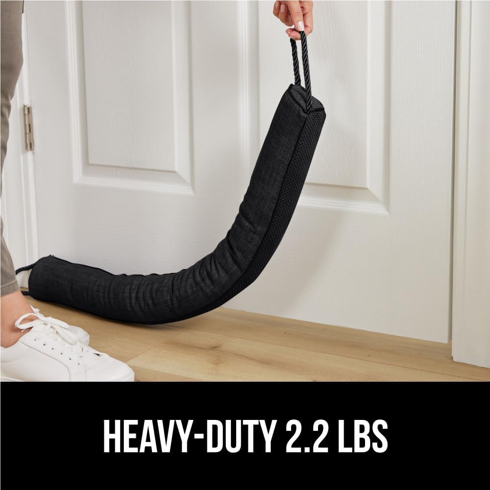 GORILLA GRIP Door Draft Stopper 36 Inch Black