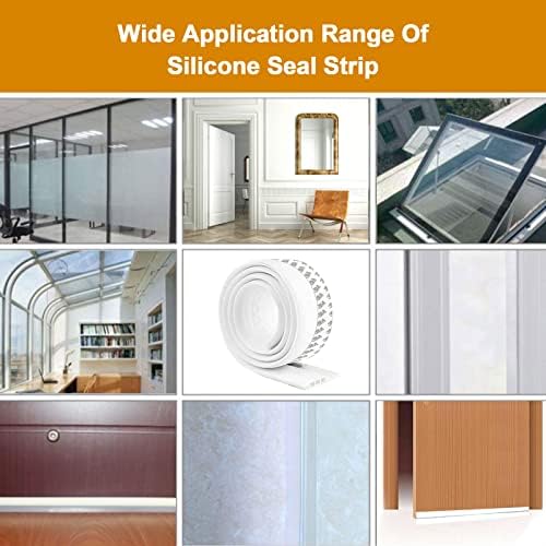 NC Door Draft Stopper 39 Length White Heat Insulation