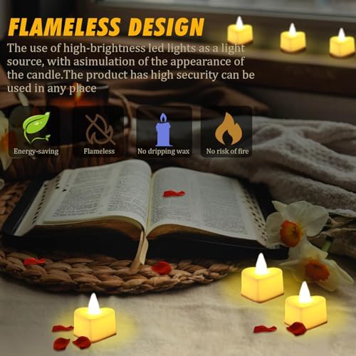 Acejoz Rose Petals and Candles Set for Romantic Decorations