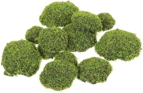 Luxshiny 12Pcs Artificial Moss Stones Decor