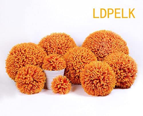 Artificial Topiary Ball for Home Decor Orange 35cm