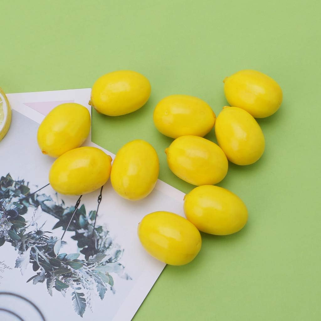 20pcs Artificial Lemon Display for Home Party Decor