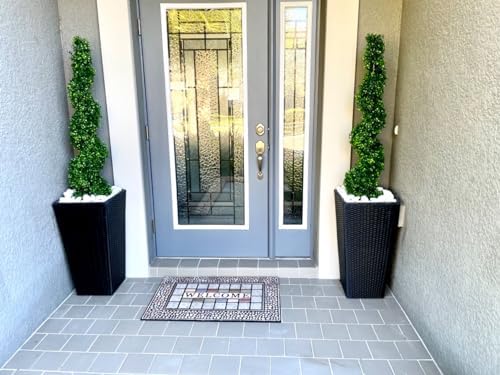 ALL SEASON GREEN 4 Spiral Boxwood Topiary Set of 2