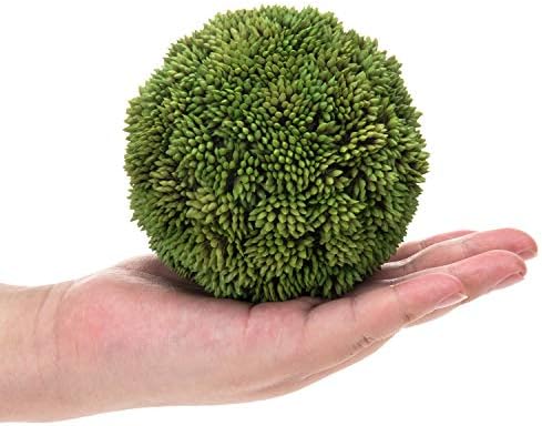 MyGift 4 Inch Artificial Topiary Set of 2